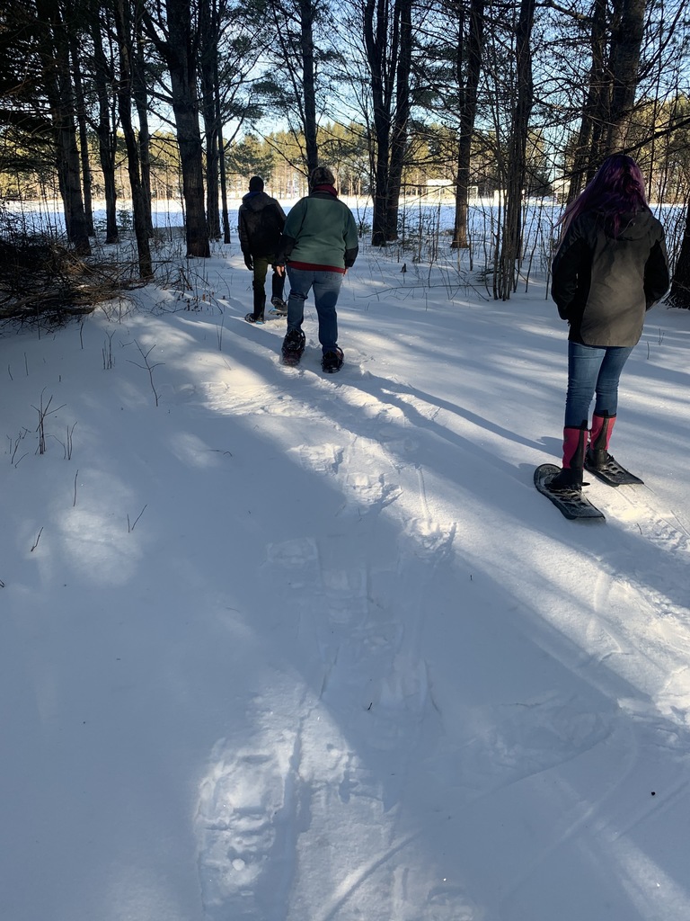 Students snowshoeing 