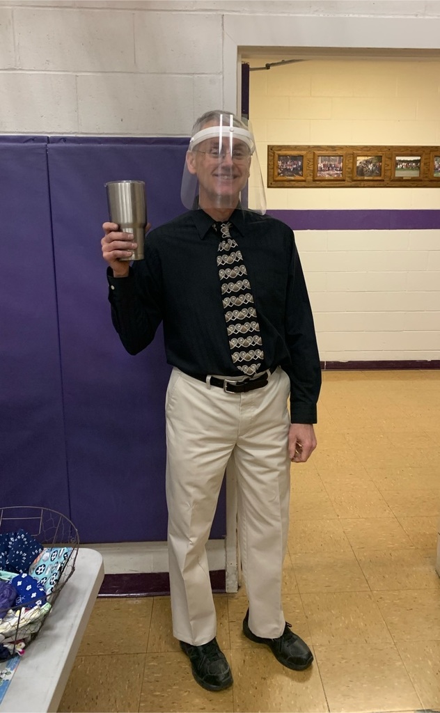 Math teacher, Paul Sherman is dressing to impress for Theme Day!